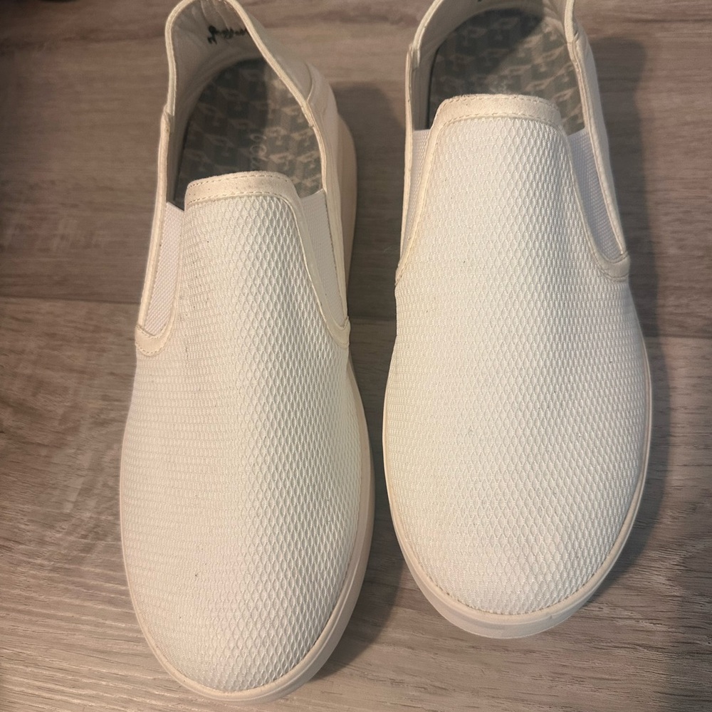 White Slip-On Olukai Shoes